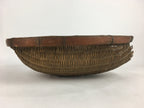 Japanese Bamboo Drying Basket Vtg Natural Kago Zaru 40 cm Long B188