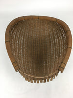 Japanese Bamboo Drying Basket Vtg Natural Kago Zaru 46.5 cm Long B187