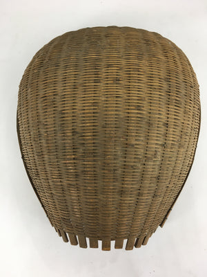 Japanese Bamboo Drying Basket Vtg Natural Kago Zaru 46.5 cm Long B187