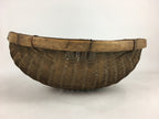 Japanese Bamboo Drying Basket Vtg Natural Kago Zaru 52.5 cm Long B186