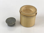 Japanese Bamboo Flower Vase and Basket Vtg Kabin Ikebana Arrangement PX627