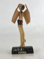 Japanese Bamboo Kokeshi Doll Vtg Awaji Figurine Traditional Craft Folk Art Toy K