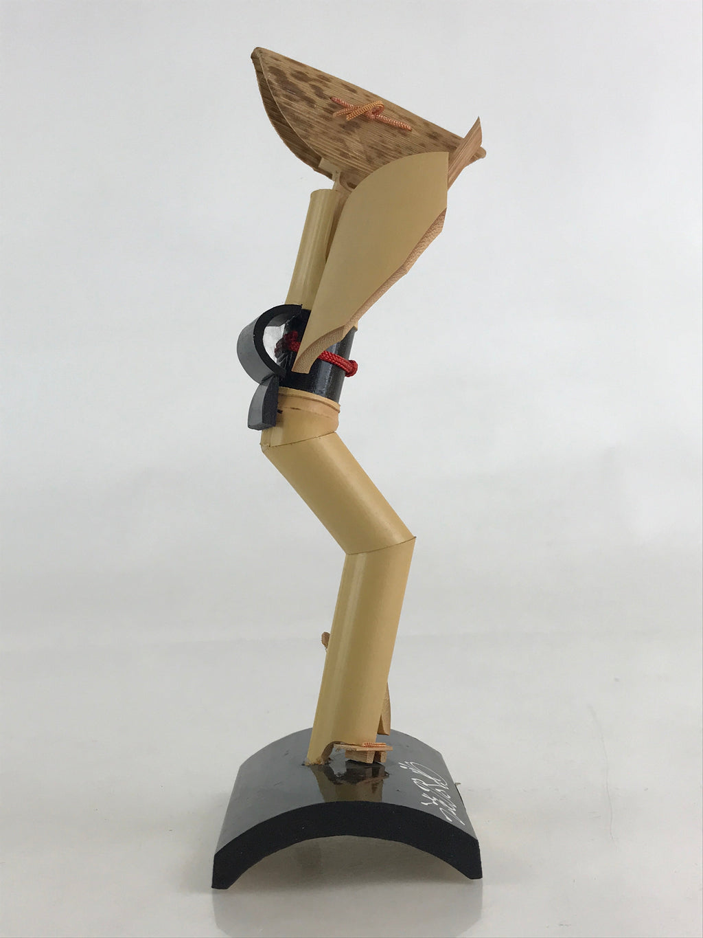 Japanese Bamboo Kokeshi Doll Vtg Awaji Figurine Traditional Craft Folk Art Toy K