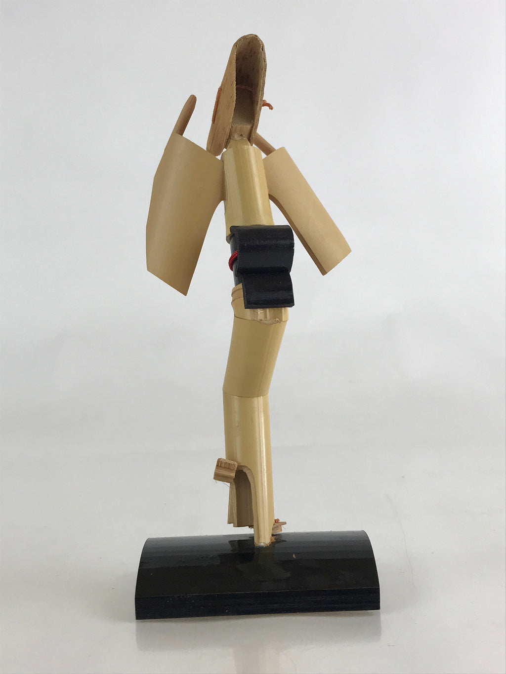Japanese Bamboo Kokeshi Doll Vtg Awaji Figurine Traditional Craft Folk Art Toy K