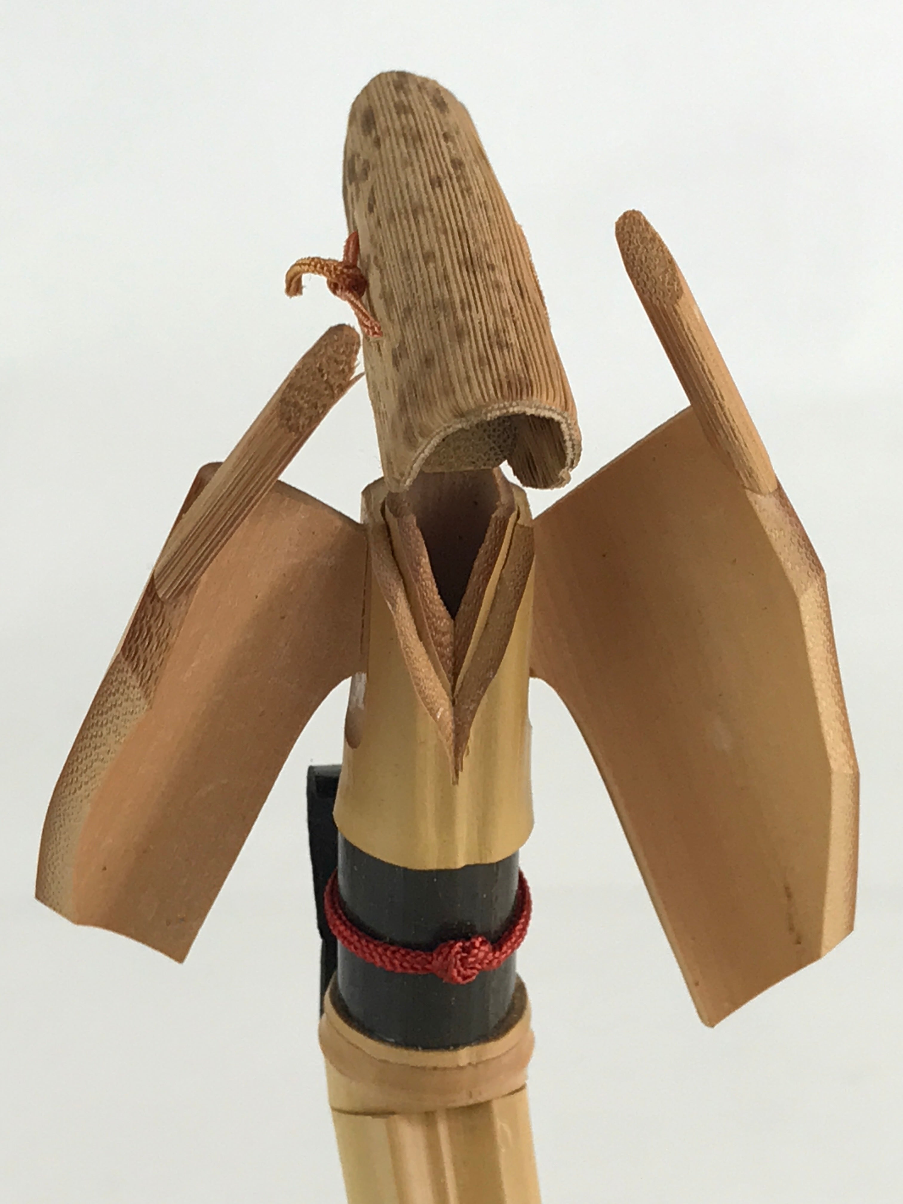 Japanese Bamboo Kokeshi Doll Vtg Awaji Figurine Traditional Craft Folk Art Toy K