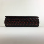 Japanese Bamboo Lacquerware Lidded Box Vtg Bamboo Work Rantai UR715