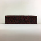 Japanese Bamboo Lacquerware Lidded Box Vtg Bamboo Work Rantai UR716