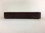Japanese Bamboo Lacquerware Lidded Box Vtg Bamboo Work Rantai UR717