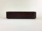 Japanese Bamboo Lacquerware Lidded Box Vtg Bamboo Work Rantai UR717