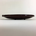 Japanese Bamboo Lacquerware Plate Vtg Bamboo Work Rantai Sara UR713