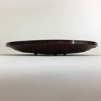 Japanese Bamboo Lacquerware Plate Vtg Bamboo Work Rantai Sara UR713
