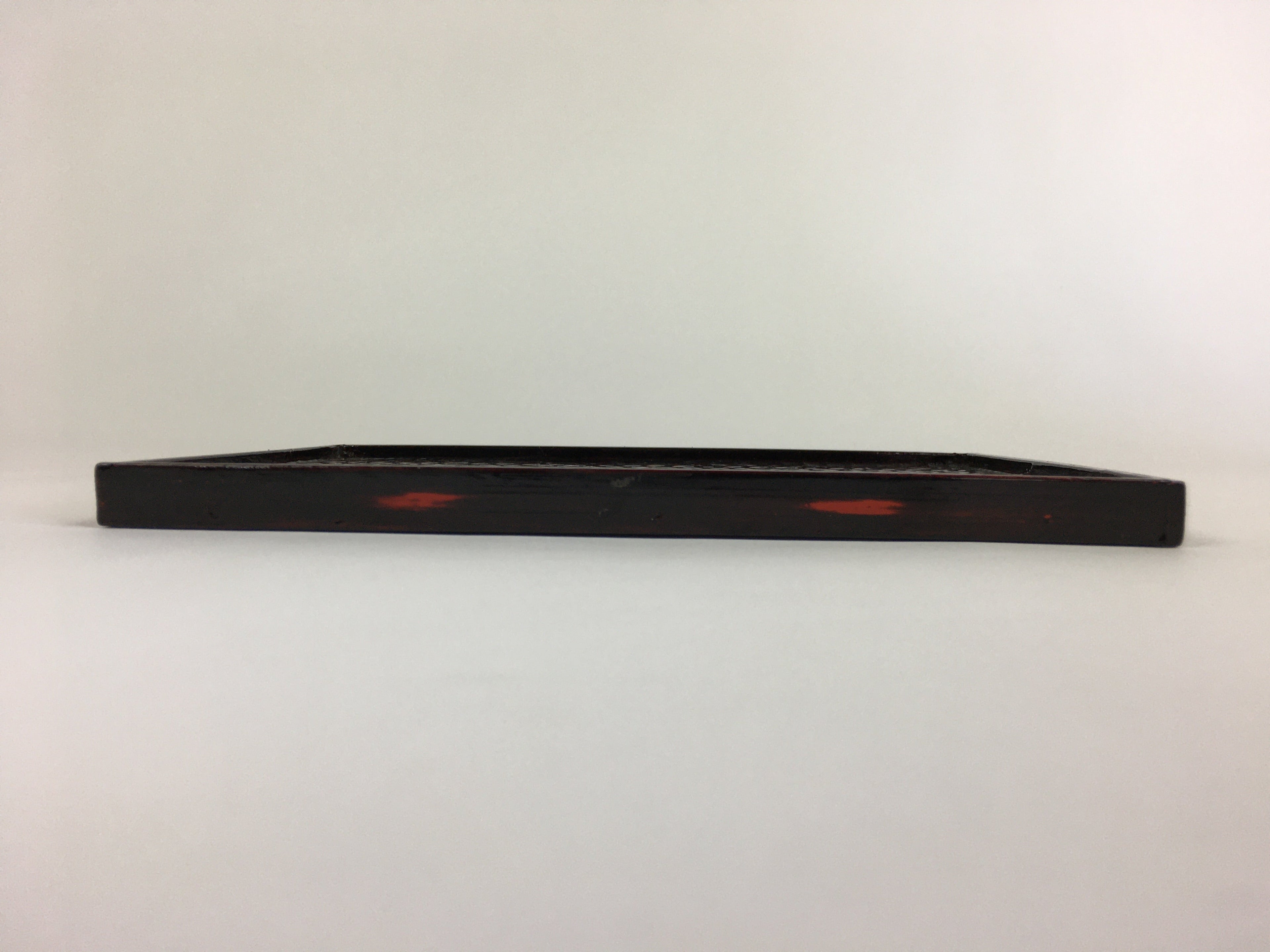 Japanese Bamboo Lacquerware Tray Vtg Bamboo Work Rantai Obon UR714
