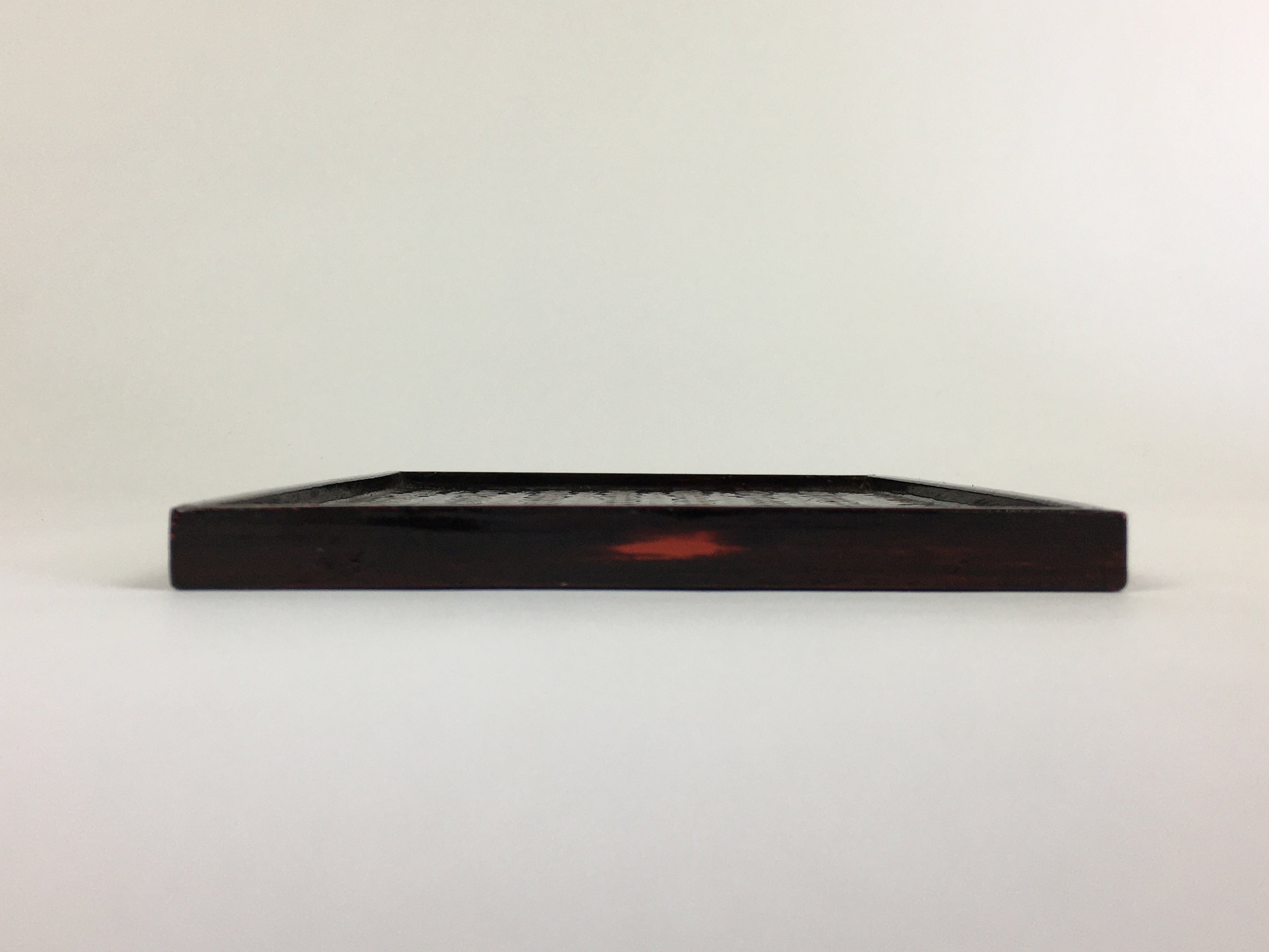Japanese Bamboo Lacquerware Tray Vtg Bamboo Work Rantai Obon UR714