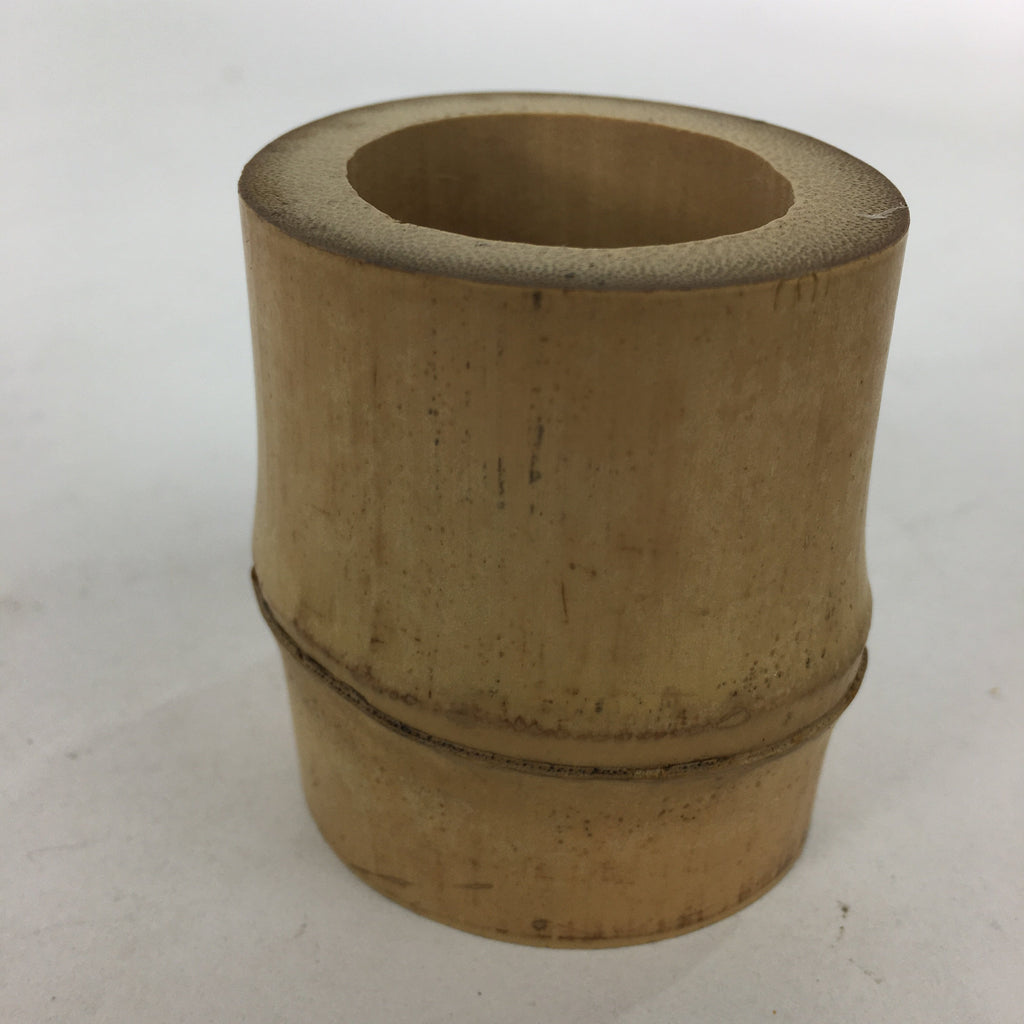 Japanese Bamboo Ladle Rest Lid Stand Tea Ceremony Vtg Take Futaoki Sado TG142