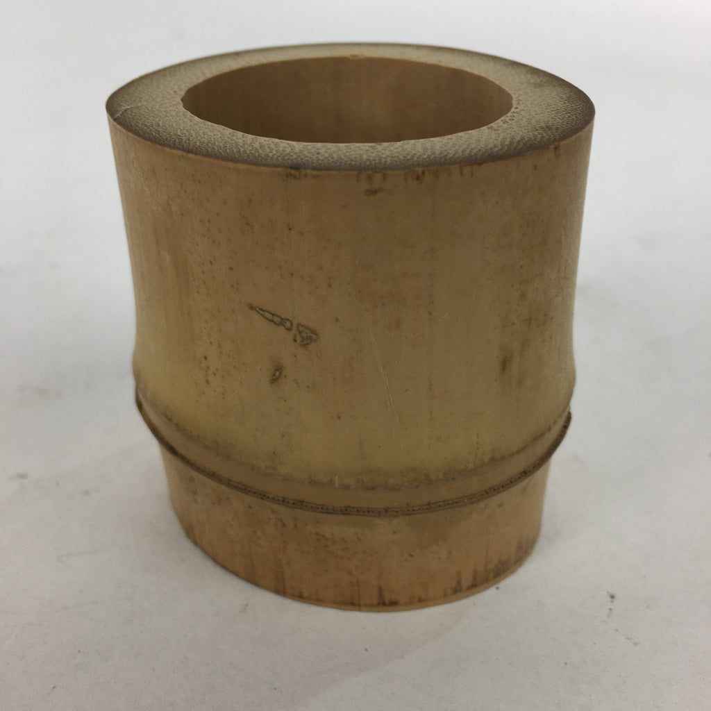 Japanese Bamboo Ladle Rest Lid Stand Tea Ceremony Vtg Take Futaoki Sado TG142