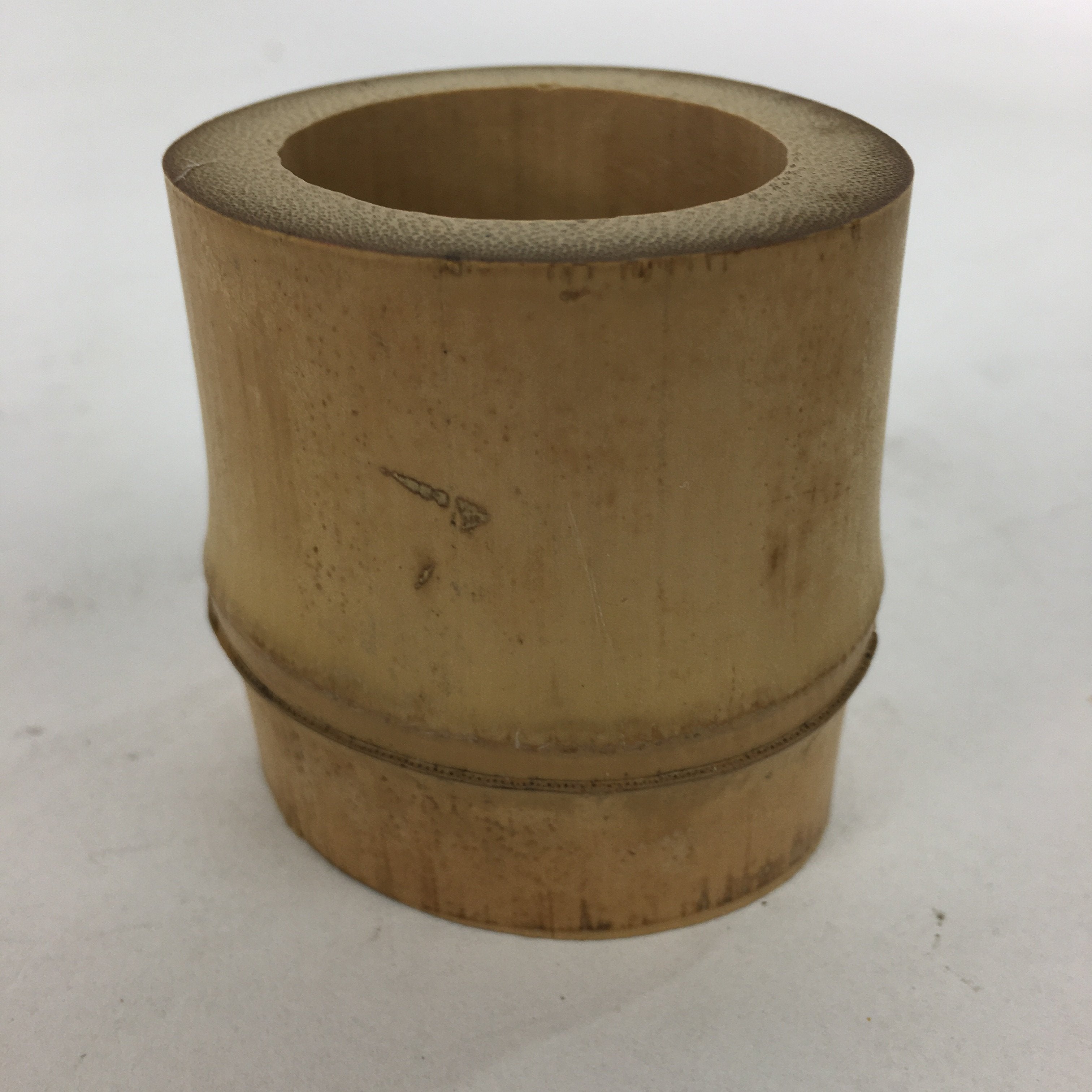 Japanese Bamboo Ladle Rest Lid Stand Tea Ceremony Vtg Take Futaoki Sado TG142