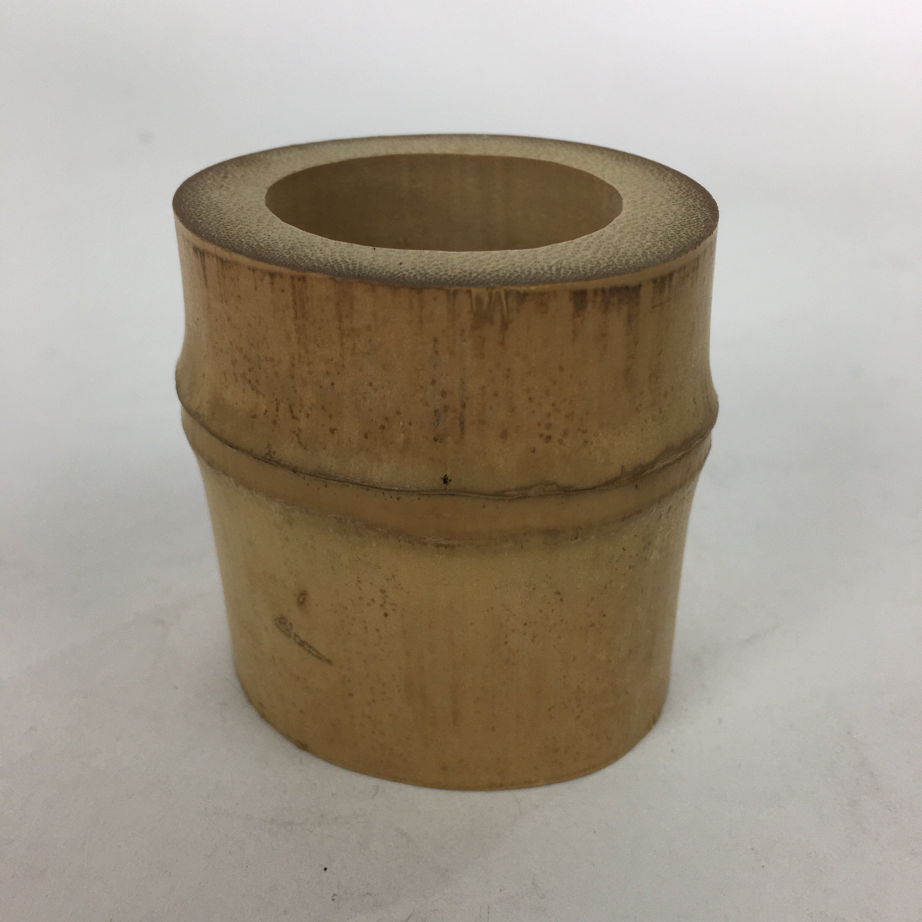 Japanese Bamboo Ladle Rest Lid Stand Tea Ceremony Vtg Take Futaoki Sado TG142