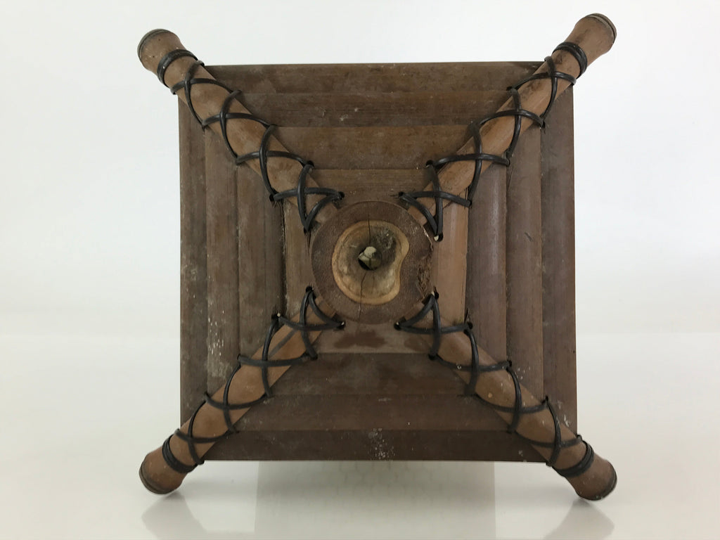 Japanese Bamboo Lantern Toro Light Cover House Vtg Japanese Paper Washi JK464