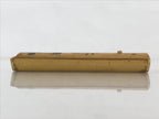 Japanese Bamboo Product Sliding Lid Toothpick Case Vtg Flower Deer Kanji Nara UR