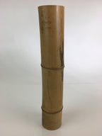 Japanese Bamboo Tube Vase Hanaire Vtg Ikebana Tea Ceremony FK6