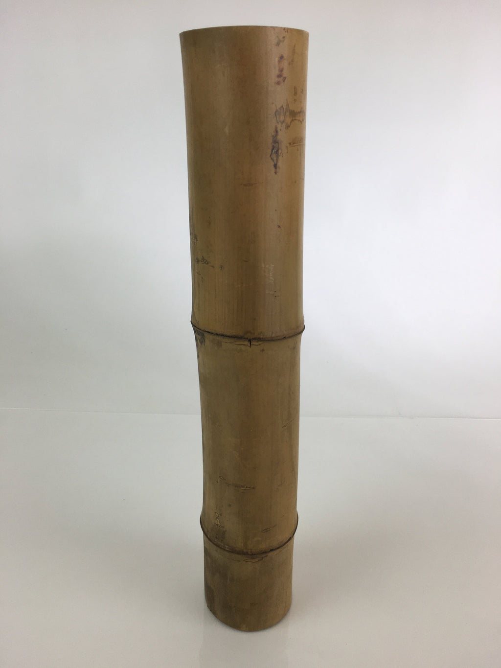 Japanese Bamboo Tube Vase Hanaire Vtg Ikebana Tea Ceremony FK6
