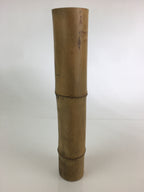 Japanese Bamboo Tube Vase Hanaire Vtg Ikebana Tea Ceremony FK6
