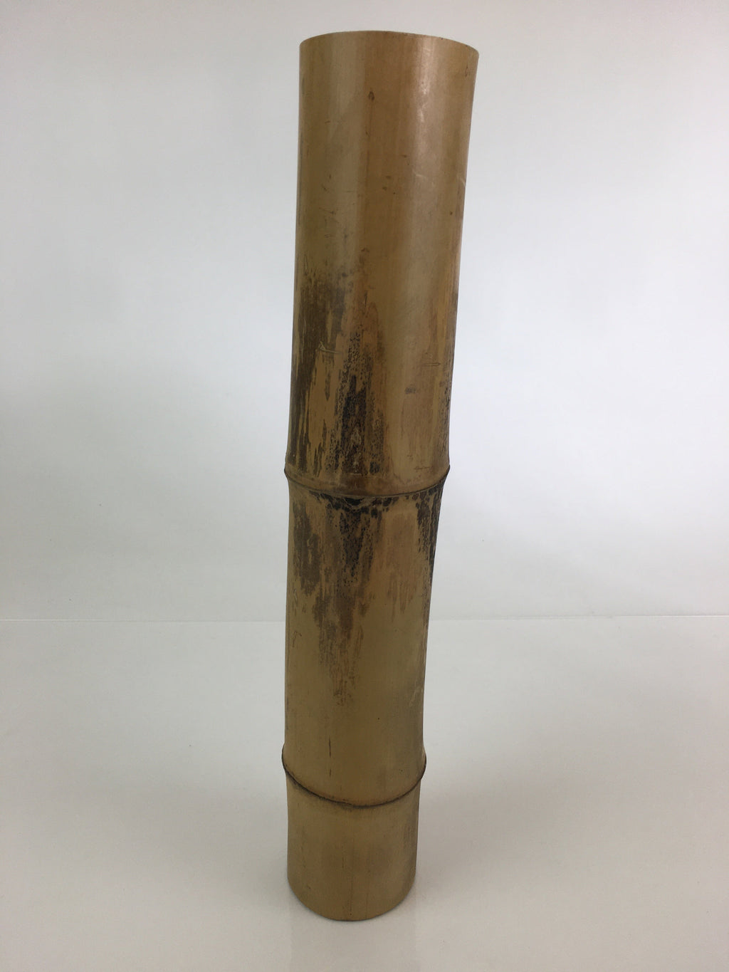 Japanese Bamboo Tube Vase Hanaire Vtg Ikebana Tea Ceremony FK6