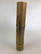 Japanese Bamboo Tube Vase Hanaire Vtg Ikebana Tea Ceremony FK6