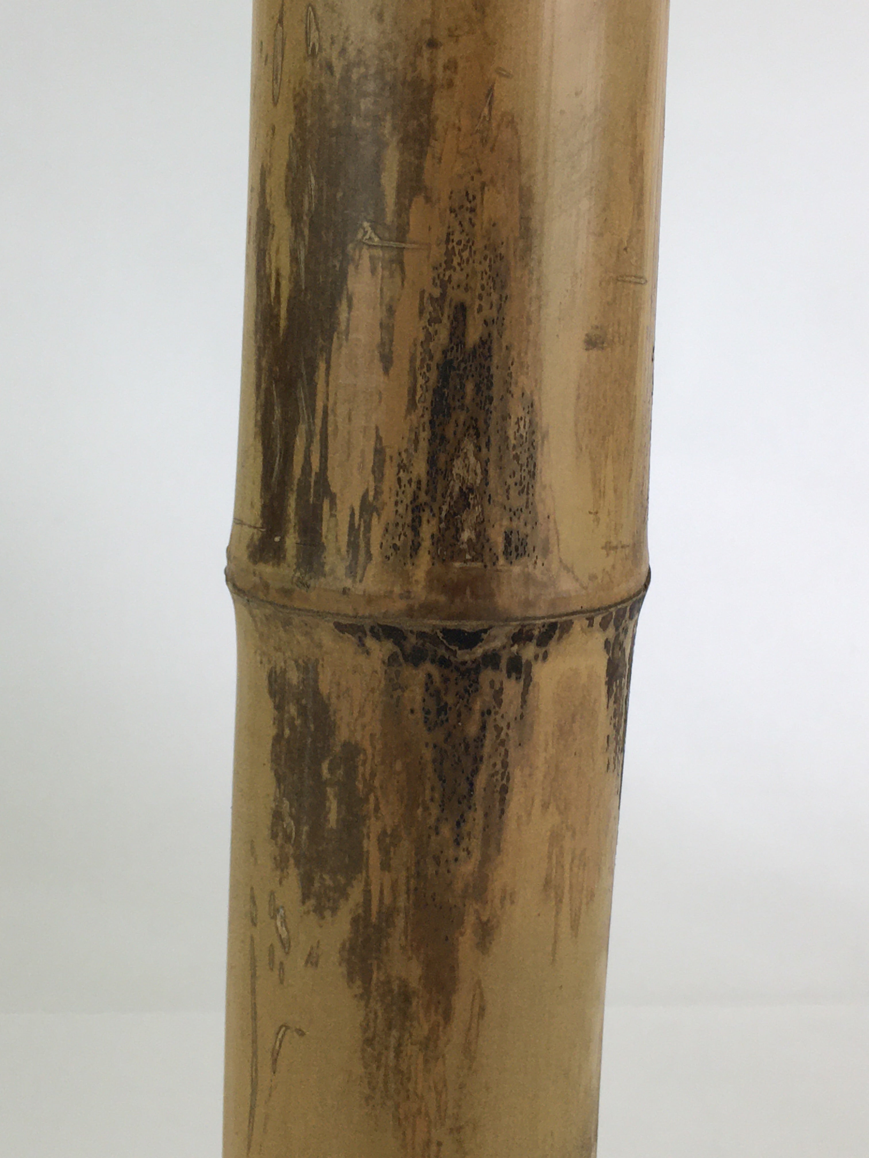 Japanese Bamboo Tube Vase Hanaire Vtg Ikebana Tea Ceremony FK6