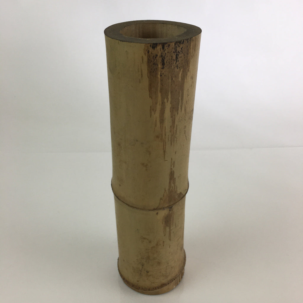 Japanese Bamboo Tube Vase Hanaire Vtg Ikebana Tea Ceremony FK7