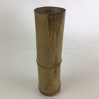 Japanese Bamboo Tube Vase Hanaire Vtg Ikebana Tea Ceremony FK7