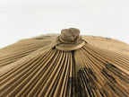 Japanese Bamboo Velvet Leaf Kasa Hat Vtg Sun Protection Dance Props JK466