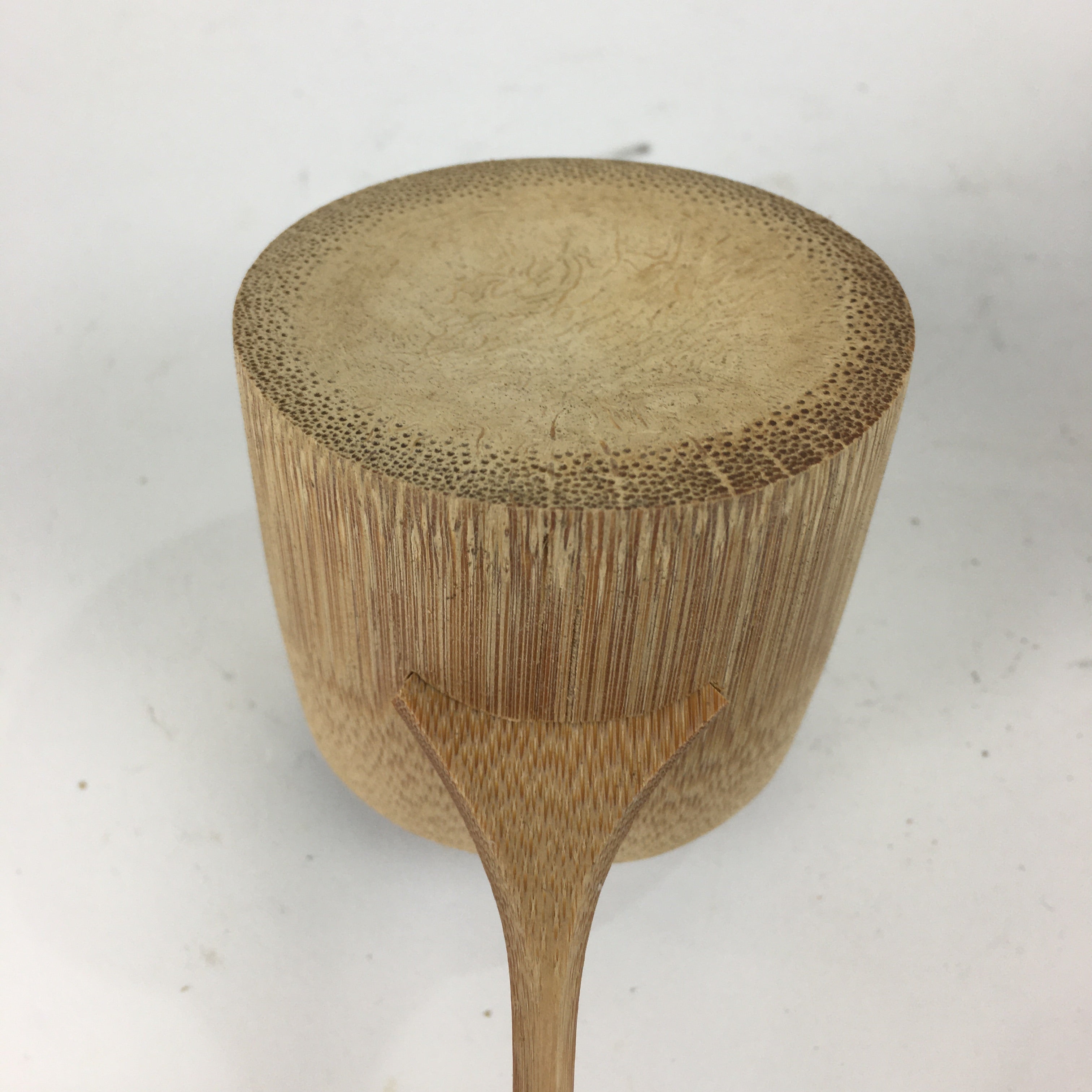 Japanese Bamboo Water Scoop Tea Ceremony Vtg Hishaku Tea Utensils TG166