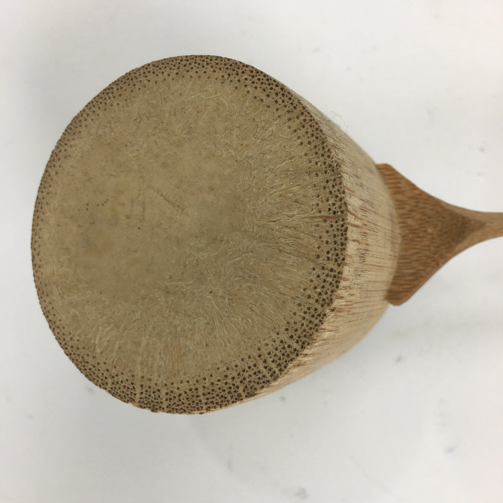 Japanese Bamboo Water Scoop Tea Ceremony Vtg Hishaku Tea Utensils TG168