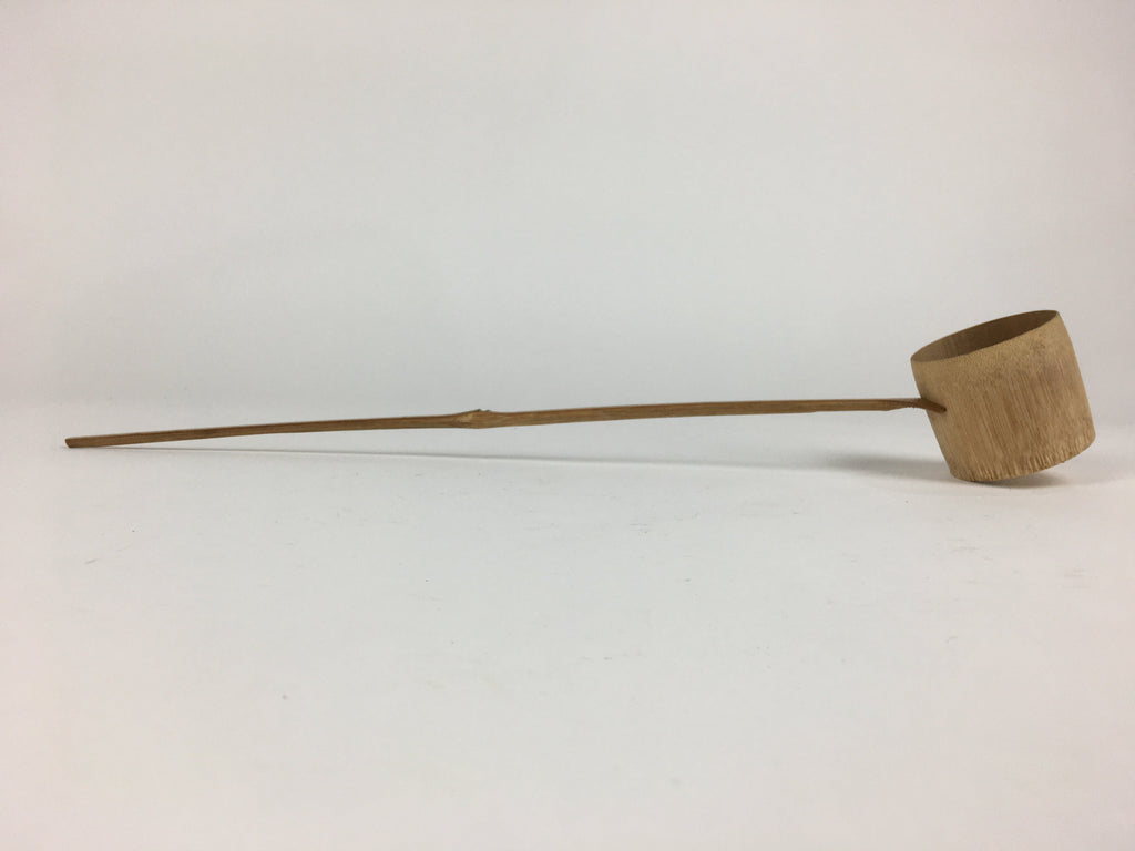 Japanese Bamboo Water Scoop Tea Ceremony Vtg Hishaku Tea Utensils TG168