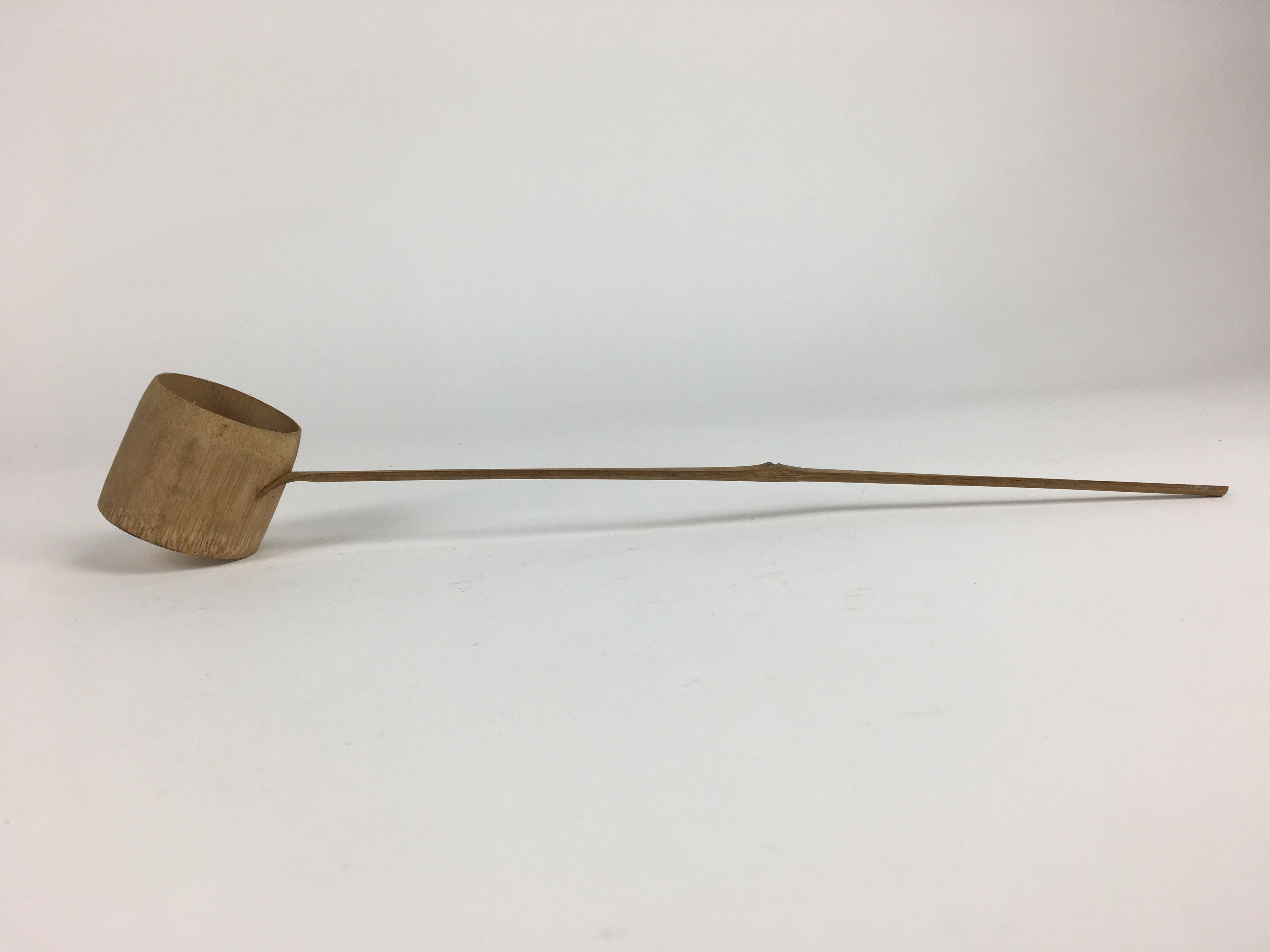 Japanese Bamboo Water Scoop Tea Ceremony Vtg Hishaku Tea Utensils TG169