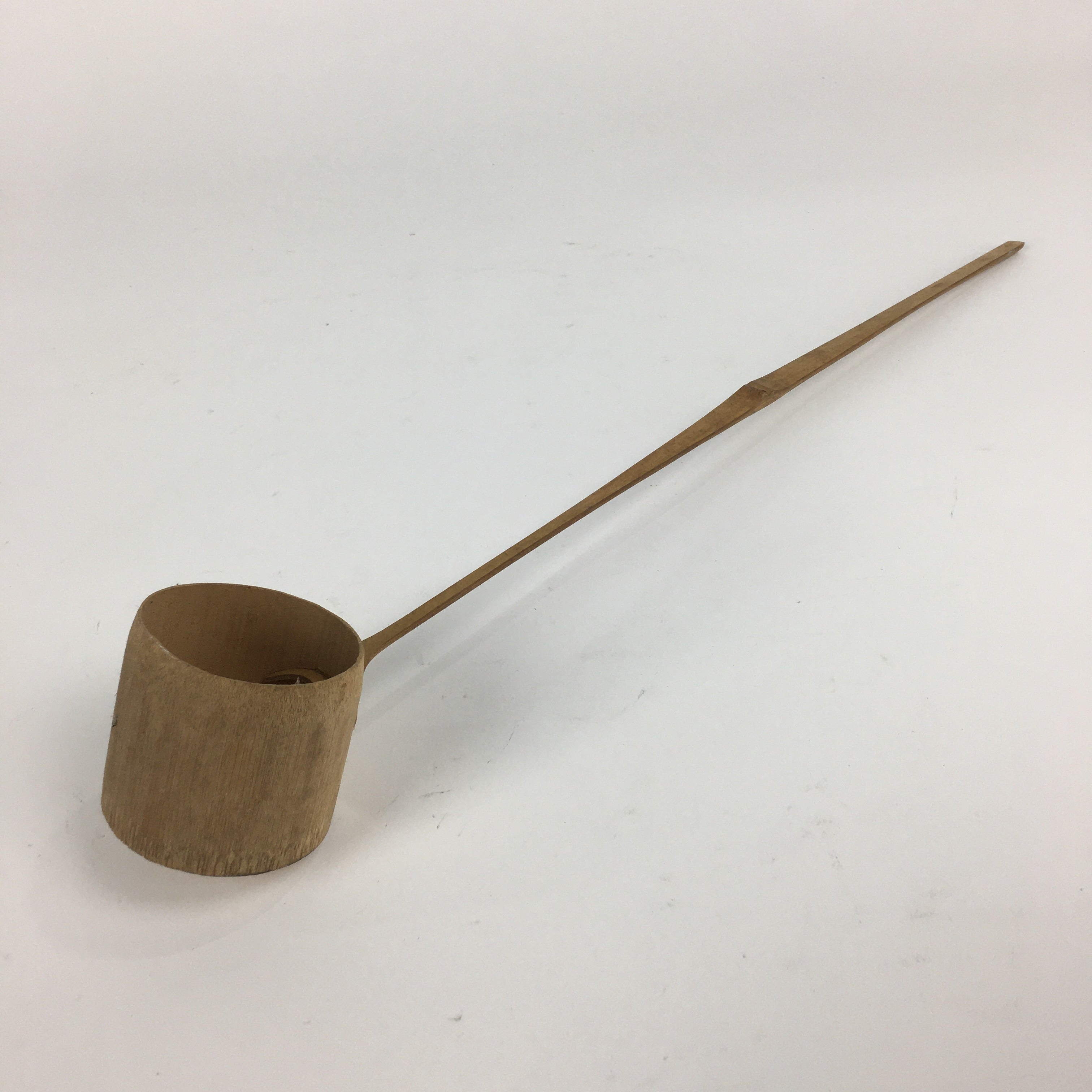 Japanese Bamboo Water Scoop Tea Ceremony Vtg Hishaku Tea Utensils TG169