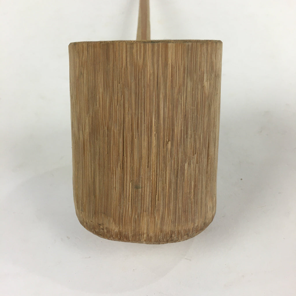 Japanese Bamboo Water Scoop Tea Ceremony Vtg Hishaku Tea Utensils TG173