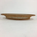 Japanese Bamboo Work Plate Tray Vtg Butterfly See-through Round Shape FL10