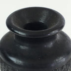 Japanese Black Stone Flower Vase Vtg Kabin Ikebana Arrangement Flower FV998