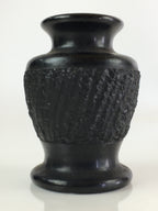Japanese Black Stone Flower Vase Vtg Kabin Ikebana Arrangement Flower FV998