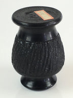Japanese Black Stone Flower Vase Vtg Kabin Ikebana Arrangement Flower FV998