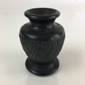 Japanese Black Stone Flower Vase Vtg Kabin Ikebana Arrangement Flower FV998