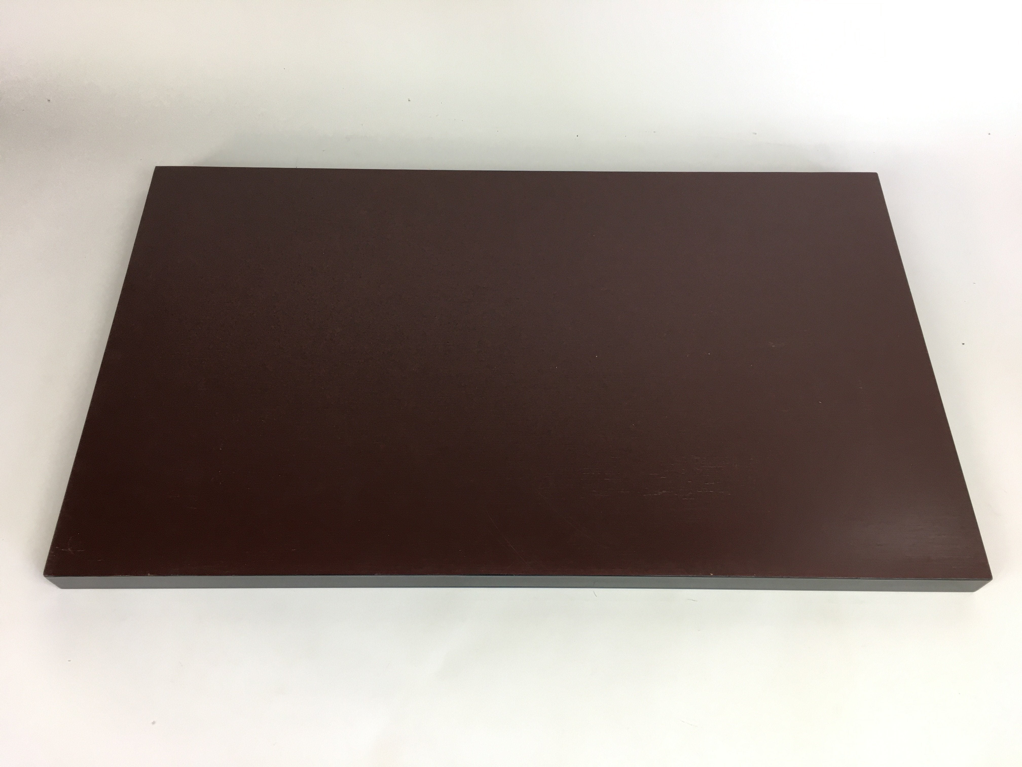 Japanese Bonseki Art Display Board Vtg Black Lacquerware Bonsekibon Stand UR486