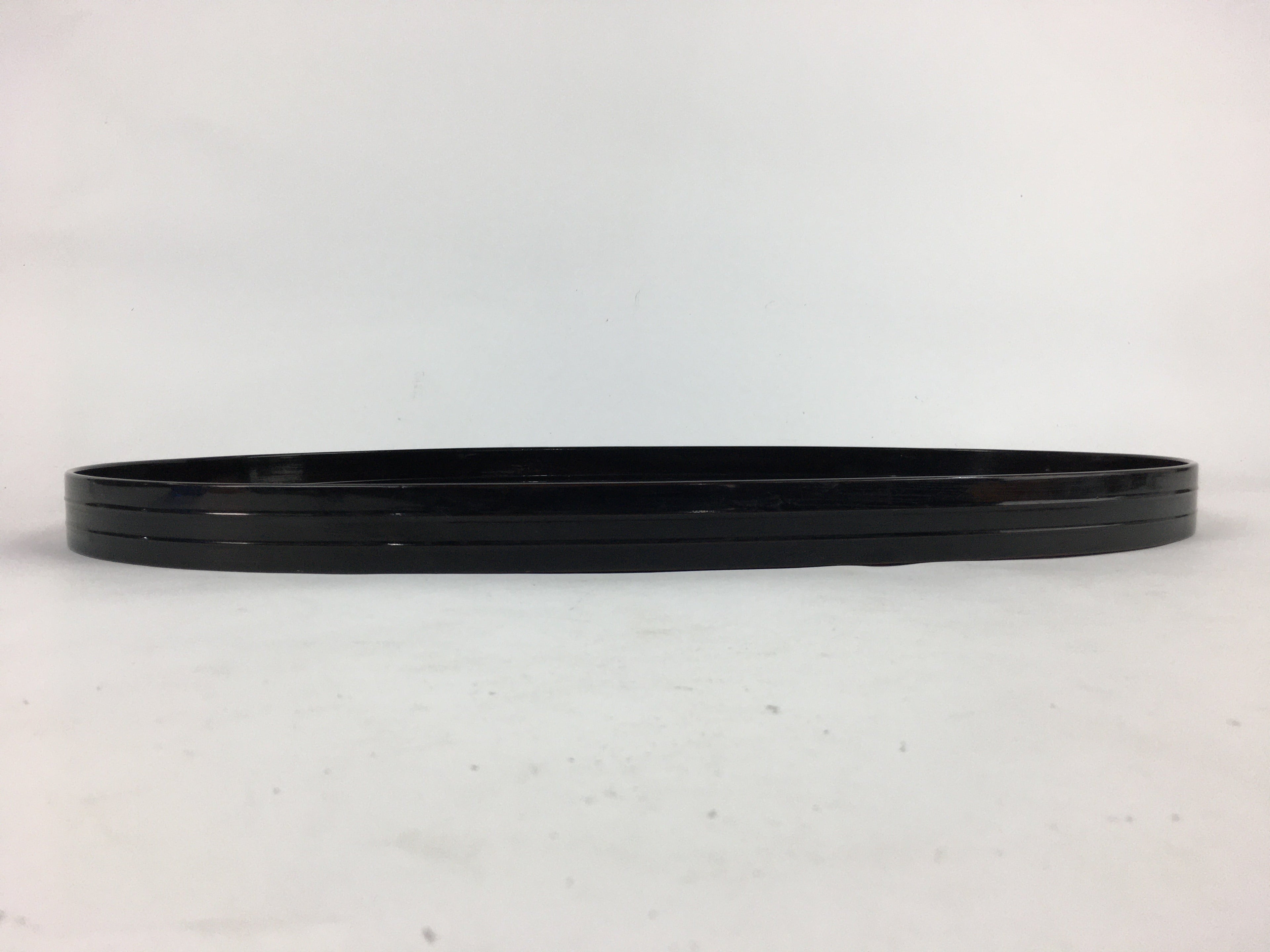 Japanese Bonseki Art Display Board Vtg Black Lacquerware Bonsekibon UR668