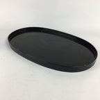 Japanese Bonseki Art Display Board Vtg Black Lacquerware Bonsekibon UR668