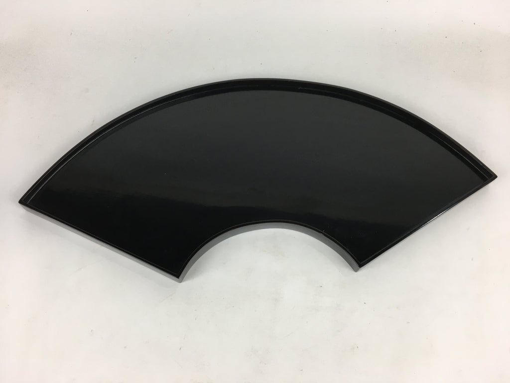 Japanese Bonseki Art Display Board Vtg Black Lacquerware Bonsekibon UR669