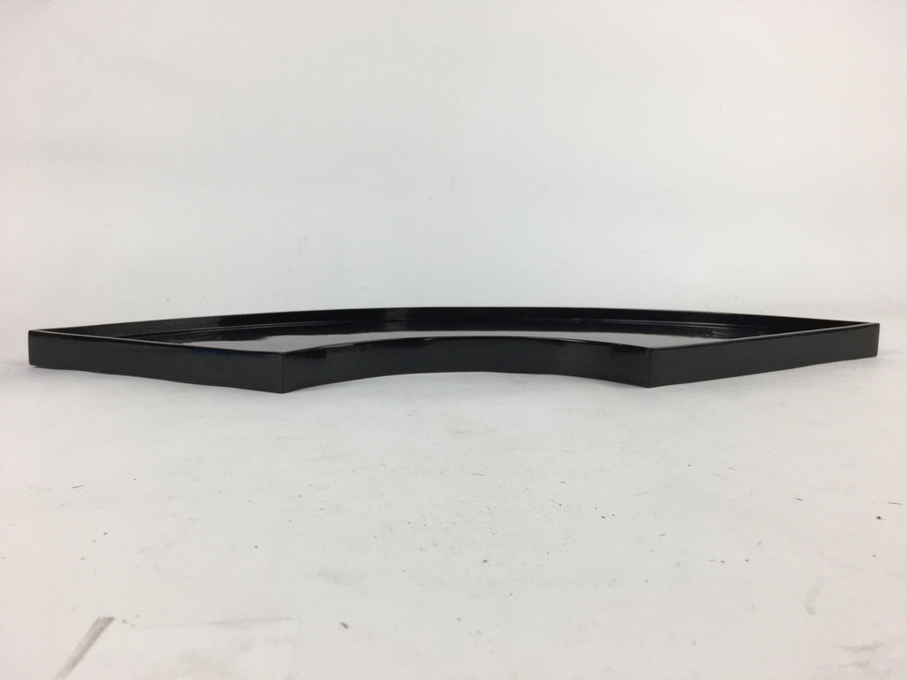 Japanese Bonseki Art Display Board Vtg Black Lacquerware Bonsekibon UR669