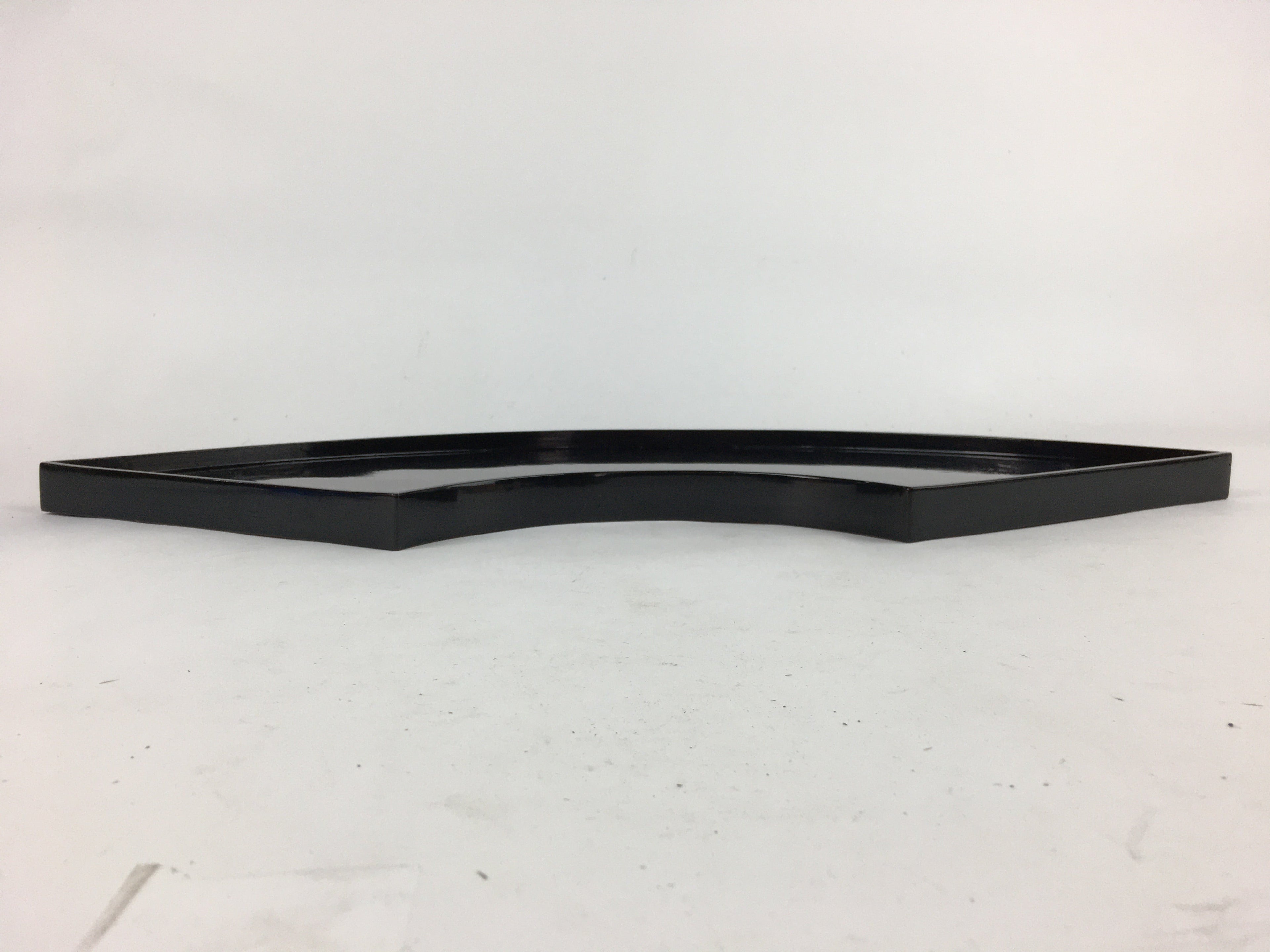 Japanese Bonseki Art Display Board Vtg Black Lacquerware Bonsekibon UR669