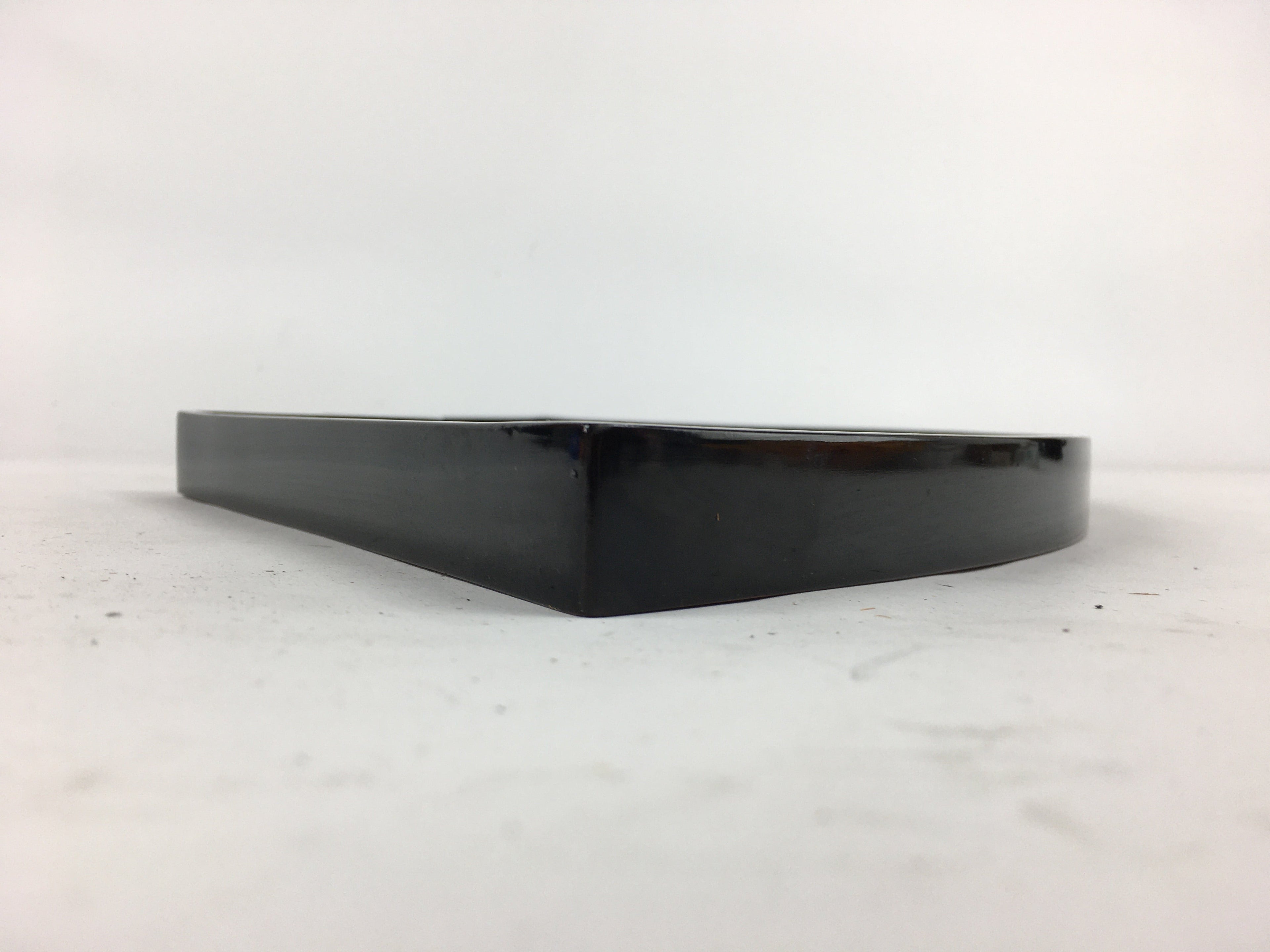 Japanese Bonseki Art Display Board Vtg Black Lacquerware Bonsekibon UR669